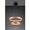 Trio lights Lynwood pendant light LED Light wood, 1-light source