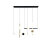 Trio lights Melita pendant light LED black-gold, 1-light source