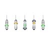 Trio lights Minerva pendant light LED colourful, 5-light sources