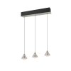 Trio lights Romeo pendant light LED matt nickel, 3-light sources