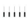 Trio lights Soka pendant light black, 5-light sources