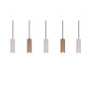 Trio lights Soka pendant light brown, 5-light sources