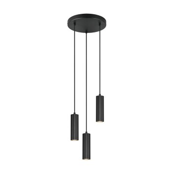 Trio lights Soka pendant light black, 3-light sources