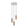 Trio lights Soka pendant light brown, 3-light sources