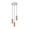 Trio lights Soka pendant light brown, 3-light sources