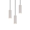 Trio lights Soka pendant light grey, 3-light sources