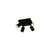 Trio lights Soka ceiling spotlight black, 4-light sources