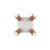 Trio lights Soka ceiling spotlight brown, 4-light sources