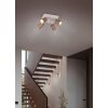 Trio lights Soka ceiling spotlight brown, 4-light sources