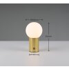 Trio lights Tauris table lamp LED brass, 1-light source