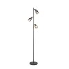 Reality lights Cadiz floor lamp black, 3-light sources