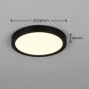 Reality lights Draco ceiling light LED black, 1-light source