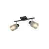 Reality lights Jack ceiling spotlight black, 2-light sources
