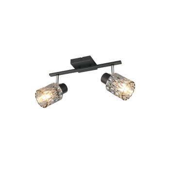 Reality lights Jack ceiling spotlight black, 2-light sources