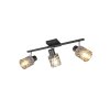 Reality lights Jack ceiling spotlight black, 3-light sources