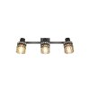 Reality lights Jack ceiling spotlight black, 3-light sources