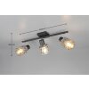 Reality lights Jack ceiling spotlight black, 3-light sources