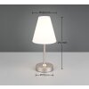 Reality lights Kenny table lamp LED matt nickel, 1-light source