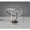 Reality lights Lando table lamp LED black, 1-light source