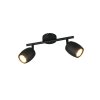 Reality lights Nancy ceiling spotlight black, 2-light sources