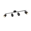 Reality lights Nancy ceiling spotlight black, 4-light sources