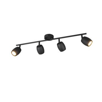 Reality lights Nancy ceiling spotlight black, 4-light sources