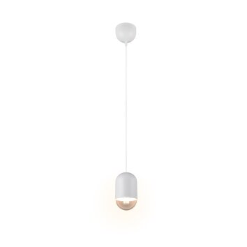 Reality lights Nara pendant light white, 1-light source