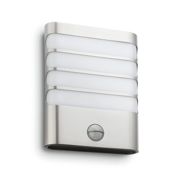 Philips Lights Raccoon wall light LED silver, 1-light source, Motion sensor