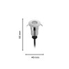 Philips Lights Sporen ground light, ground spike LED silver, 1-light source