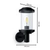 Philips Lights Wandleuchte outdoor wall light black, 1-light source