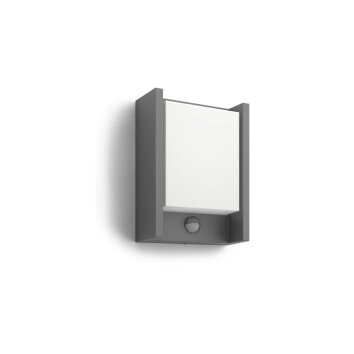 Philips Lights Arbour outdoor wall light LED anthracite, 1-light source, Motion sensor
