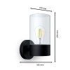 Philips Lights Flareon outdoor wall light black, 1-light source