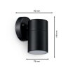 Philips Lights Kylis outdoor wall light black, 1-light source