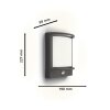 Philips Lights Samondra outdoor wall light LED anthracite, 1-light source