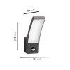 Philips Lights Splay outdoor wall light LED anthracite, 1-light source