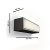 Philips Lights Stratosphere outdoor wall light LED anthracite, 1-light source