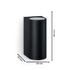 Philips Lights Nightingale outdoor wall light black, 1-light source