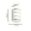 Philips Lights Python outdoor wall light LED silver, 1-light source
