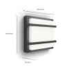 Philips Lights Petronia outdoor wall light LED anthracite, 1-light source