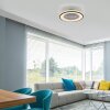 Leuchten Direkt lights LENO ceiling light LED black, 1-light source, Remote control, Colour changer
