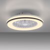 Leuchten Direkt lights LENO ceiling light LED black, 1-light source, Remote control, Colour changer