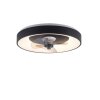 Leuchten Direkt lights VENIKA ceiling light LED black, 1-light source, Remote control
