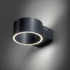 Paul Neuhaus lights Clipse wall light LED grey, 2-light sources