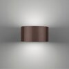 Paul Neuhaus lights Clipse wall light LED brown, 2-light sources