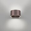 Paul Neuhaus lights Clipse wall light LED brown, 2-light sources