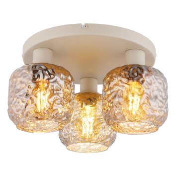 Globo lighting Antonio ceiling light beige, 3-light sources