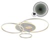 Globo lighting Invertina ceiling light LED silver, 1-light source, Remote control