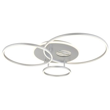 Globo lighting Invertina ceiling light LED silver, 1-light source, Remote control