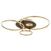 Globo lighting Invertina ceiling light LED anthracite, gold, 1-light source, Remote control