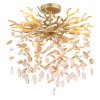Globo lighting Queena ceiling light gold, 6-light sources